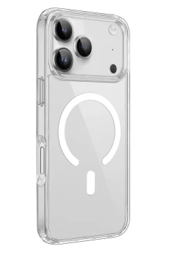 iPhone 17 Pro Max Kılıf Pc Real Magsafe Kapak - Şeffaf
