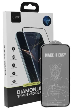 URR iPhone 17 Pro Max Diamonlike Corning Glass 3X Shatterproof Sapphire Cam Ekran Koruyucu - Siyah