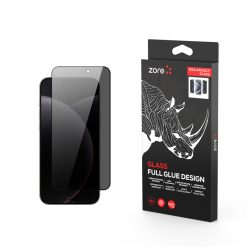 Apple iPhone 17 Pro Zore Rika Premium Privacy Temperli Cam Ekran Koruyucu