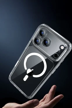 Alternative view of ESR Apple iPhone 17 Pro Max Classic Hybrid Magsafe Kapak + Cam Hediyeli Set - Şeffaf