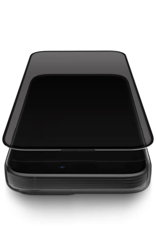 Uniq Apple iPhone 17 Pro Max Optix Covex Hayalet Cam Ekran Koruyucu - Siyah - Görsel 4