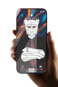 Alternative view of URR Apple iPhone 17 Pro Rimless Entire Clear Cam Ekran Koruyucu - Şeffaf