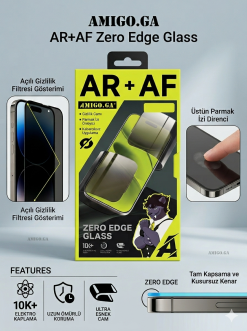 Amigo.Ga iPhone 17 Pro max Zero Edge Privacy Glass – Sıfır Kenar Hayalet Cam