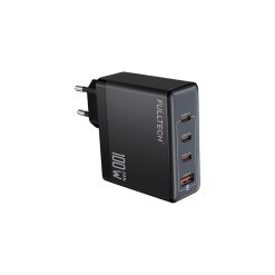 Alternative view of Fulltech FC24 100W GaN Hızlı Şarj Adaptörü | 3x USB-C + 1x USB-A Çoklu Port | Laptop & Telefon Uyumlu | PD Power Delivery